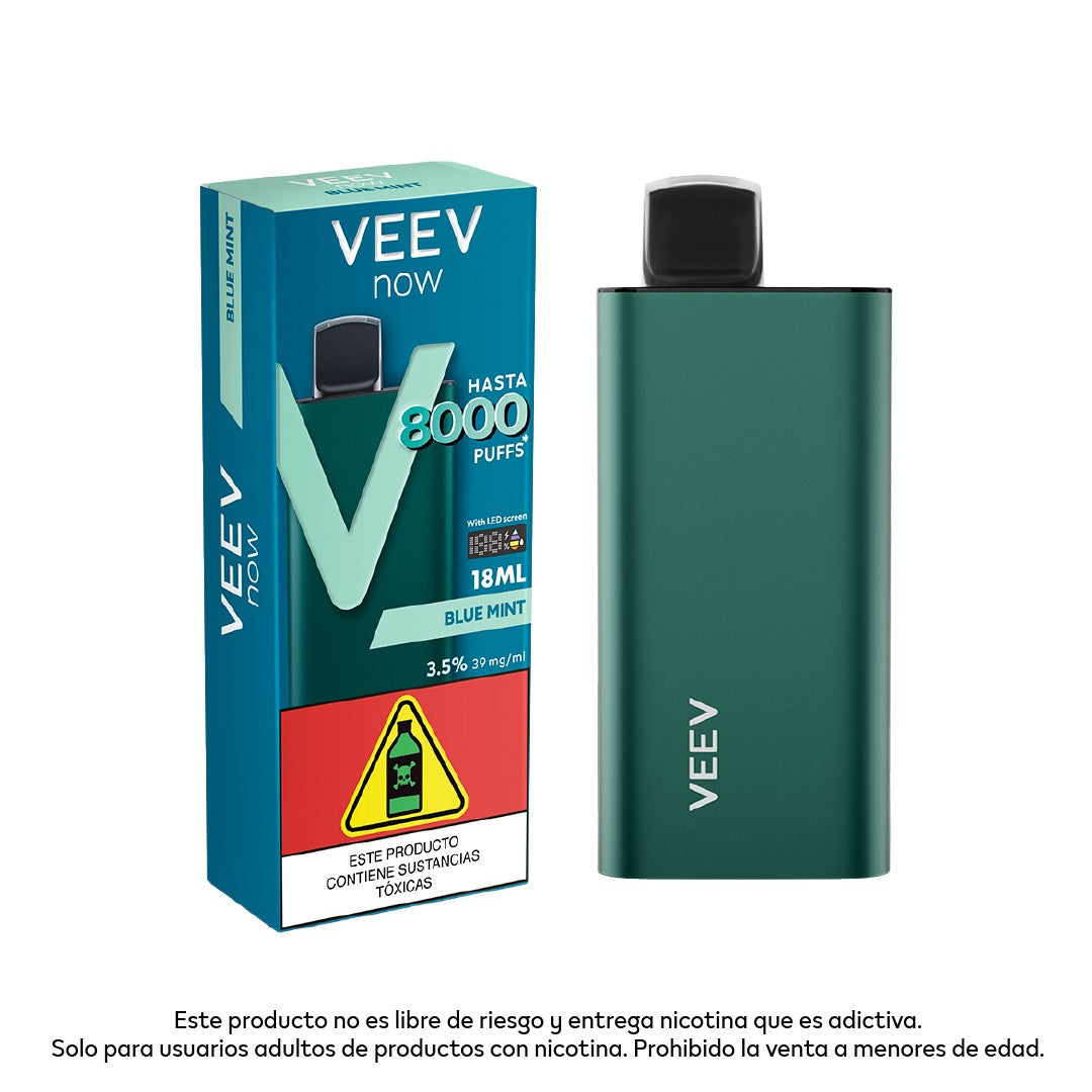 Vape Veev Now Blue Mint 18 ml 8000 Puffs