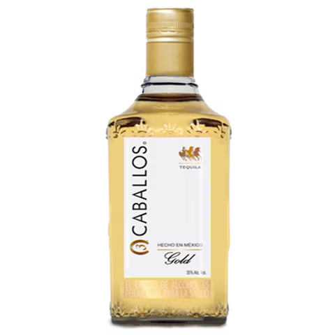 Tequila 3 Caballos Reposado 375 ml