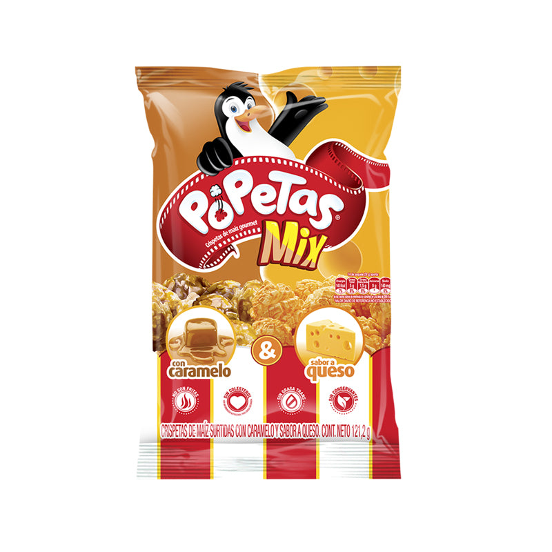 Popetas Mix Caramelo/Queso 121 grs