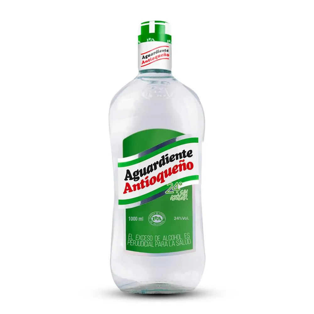 Aguardiente Antioqueño Verde Sin Azúcar 1000 ml