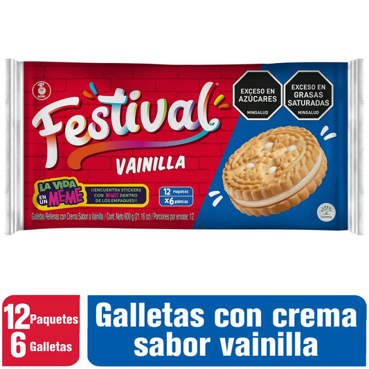 Galletas Festival Vainilla 12 x 6