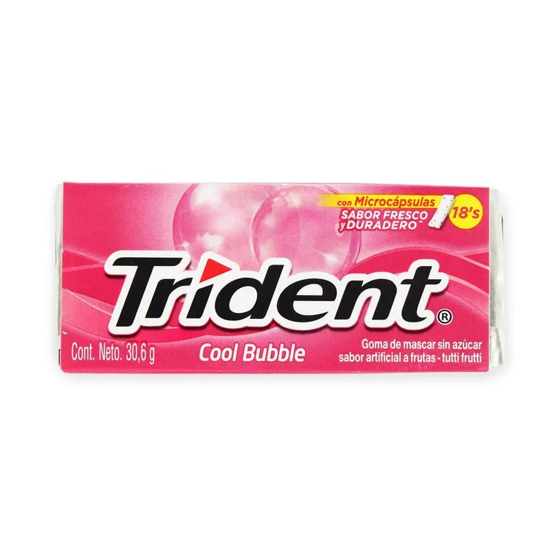 Chicle Trident Cool Bubble 30.6 gr
