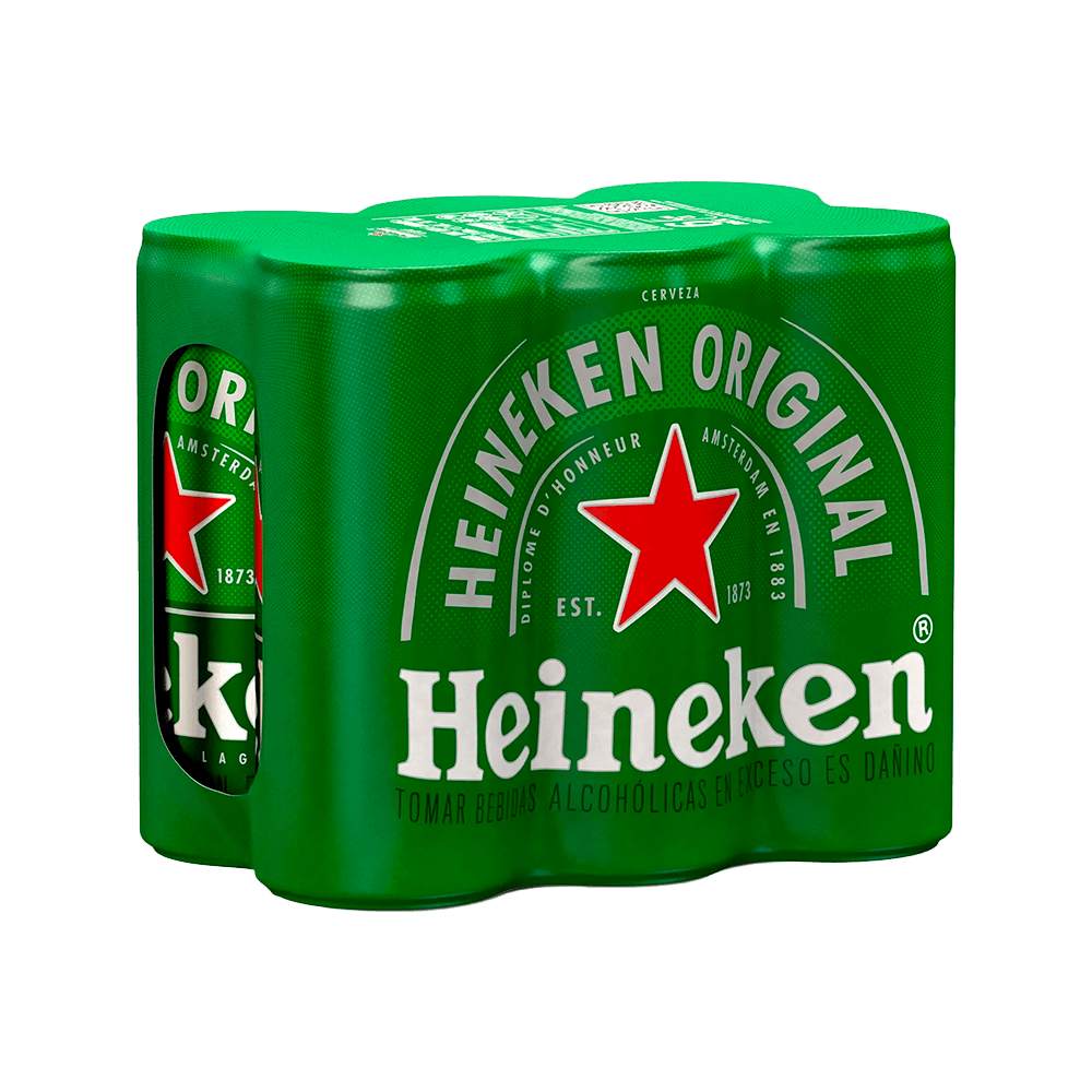 SixPack Cerveza Heineken Lata