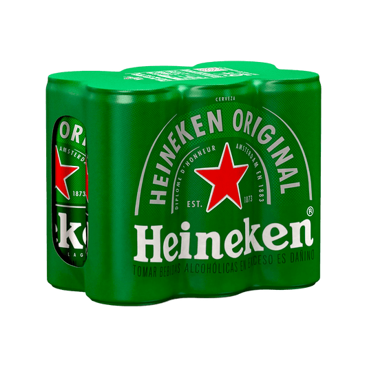 SixPack Cerveza Heineken Lata