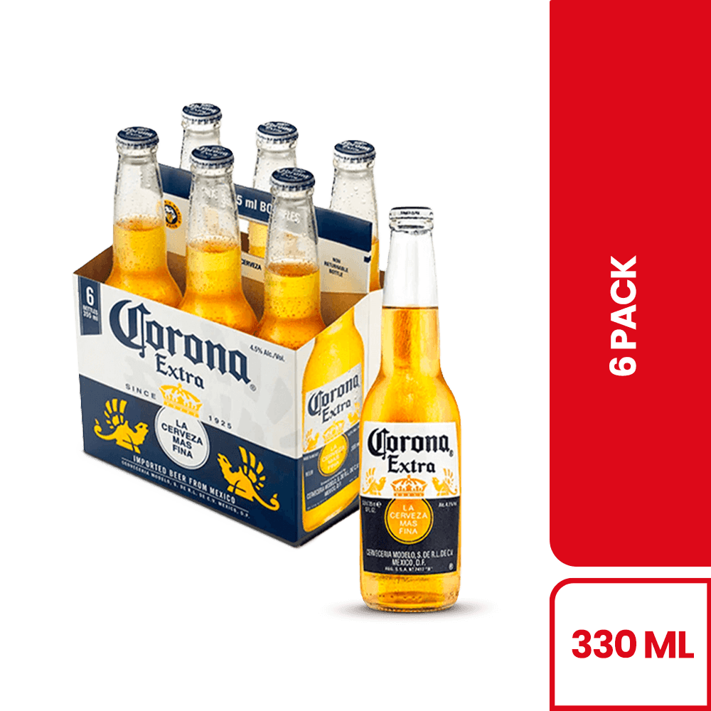 SixPack Cerveza Corona 330 ml