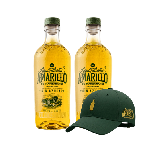 2 Botellas de Aguardiente Amarillo 750 ml gratis una Gorra