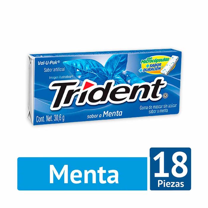 Chicle Trident Menta 30.6 gr