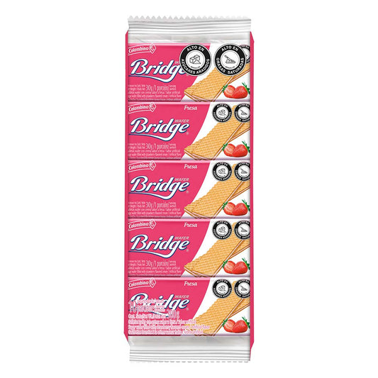 Galletas Bridge Fresa 10 Und