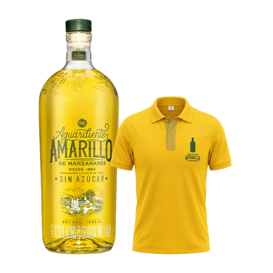Garrafa Aguardiente Amarillo 1500 ml Gratis Camiseta