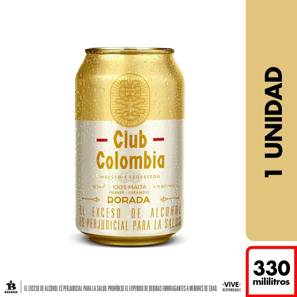 Cerveza Club Colombia Dorada 330 ml Lata