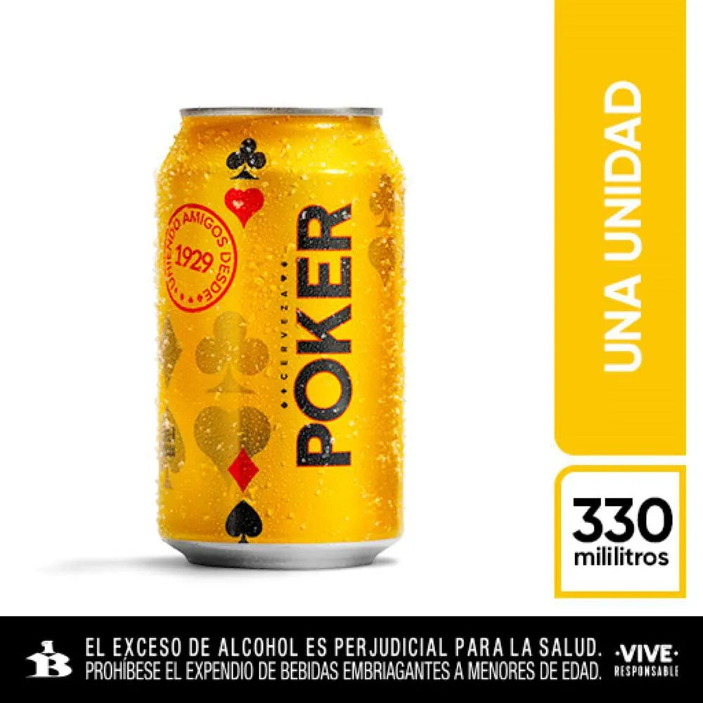 Cerveza Poker 330 ml