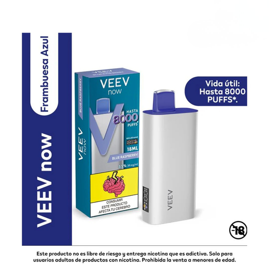 Vape Veev Now Blue Raspberry 18 ml 8000 Puffs