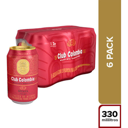 Sixpack Club Colombia Roja 330 ml
